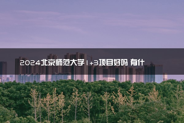 2024北京师范大学1+3项目好吗 有什么优势