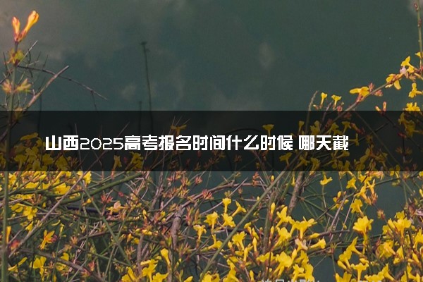 山西2025高考报名时间什么时候 哪天截止