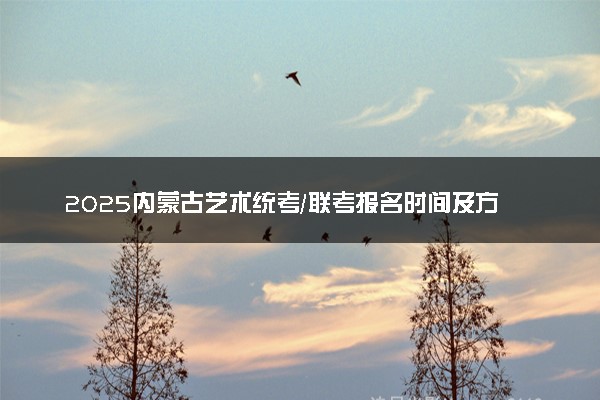 2025内蒙古艺术统考/联考报名时间及方法 什么时候截止