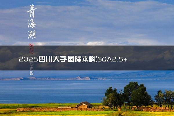 2025四川大学国际本科(SQA2.5+1)春季班招生分数线