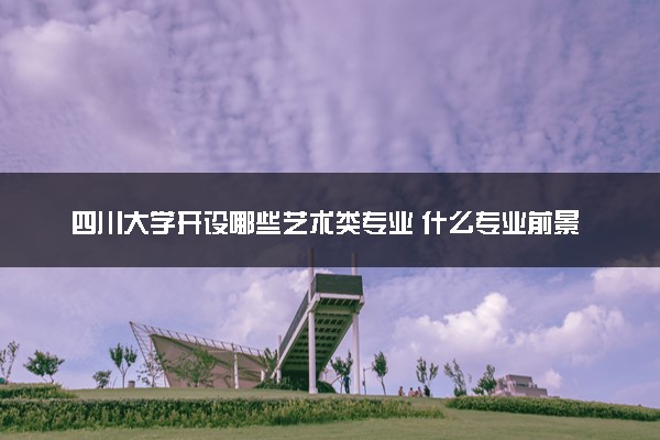 四川大学开设哪些艺术类专业 什么专业前景好