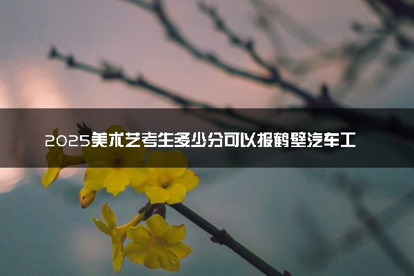 2025美术艺考生多少分可以报鹤壁汽车工程职业学院