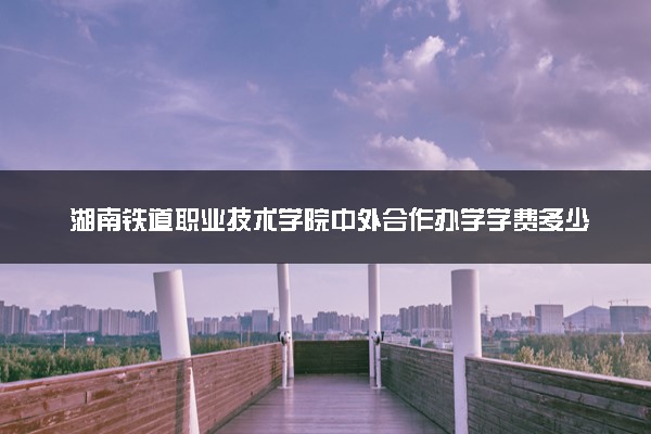 湖南铁道职业技术学院中外合作办学学费多少钱 各专业收费标准