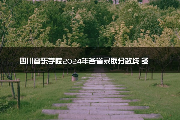 四川音乐学院2024年各省录取分数线 多少分能考上