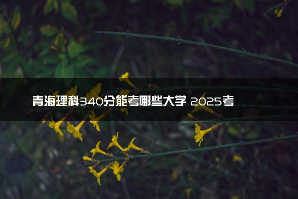 青海理科340分能考哪些大学 2025考生稳上的大学名单