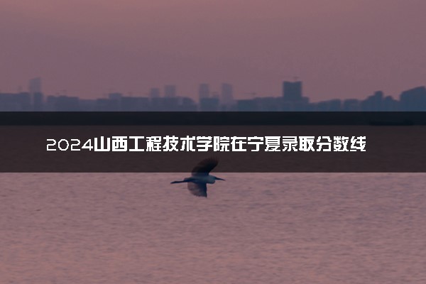 2024山西工程技术学院在宁夏录取分数线 各专业分数及位次