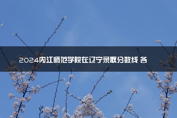 2024内江师范学院在辽宁录取分数线 各专业分数及位次