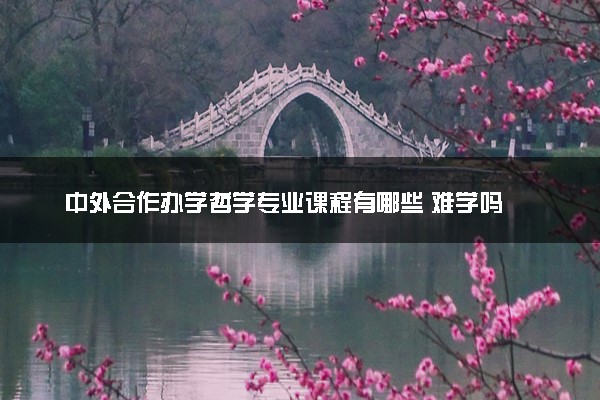 中外合作办学哲学专业课程有哪些 难学吗