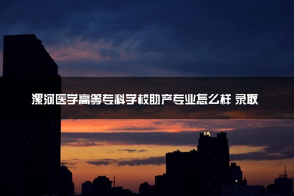 漯河医学高等专科学校助产专业怎么样 录取分数线多少